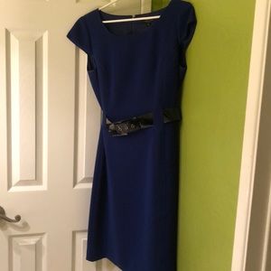 Navy Blue Midi Dress